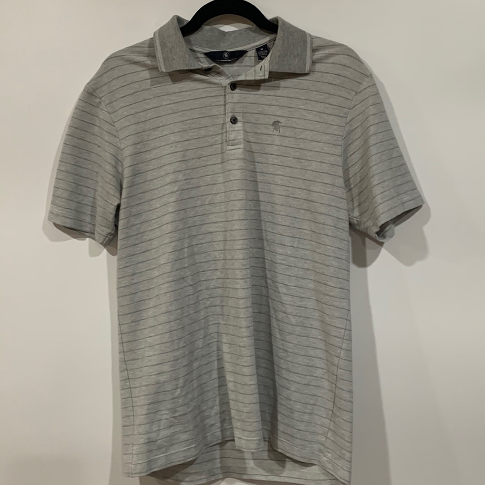 AB - Hart Schaffner Marx Monochromatic Striped Polo (M)